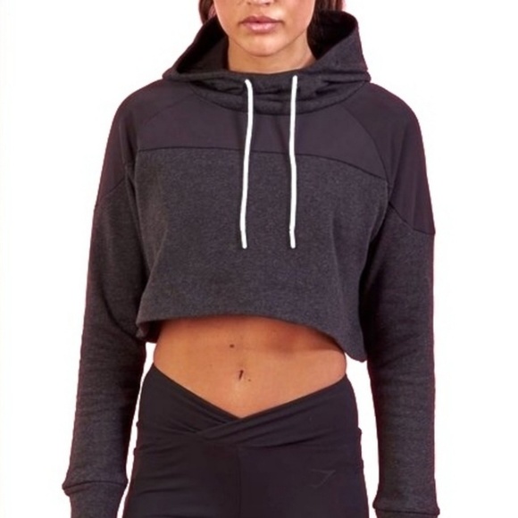 Gymshark Tops - Gymshark xNikki Blackketter Cropped Surface Hoodie